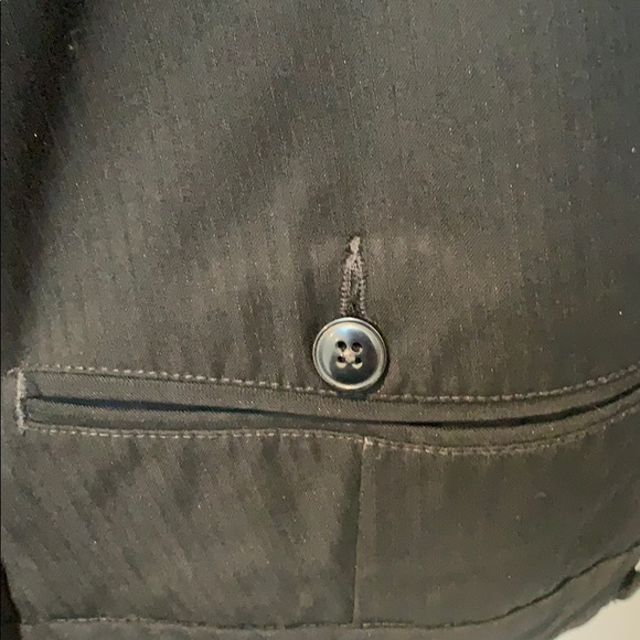 Unlisted by Kenneth Cole Black Pin Stripe Pants - Picture 3 of 5